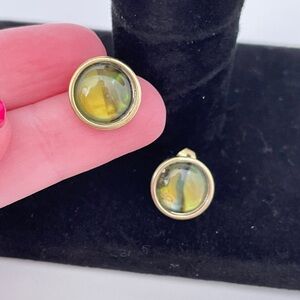 Vintage KC Iridescent Summer Beach Festival Beach Mermaid Vacation Earrings